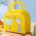1pc Cartoon Insulated Lunch Box Tote Bag Hand-held Bento Bag Lunch Insulation Bag Aluminum Foil Thickened Lunch Box Bag.