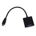 Mini HDMI to VGA Adapter, Benfei Gold-Plated Mini HDMI to VGA Adapter (Male to Female) Compatible for Ultrabooks, notebooks, Tablets, Cameras and camcorders ***Black***. 