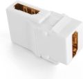 90 Degree Side Bend Right Angle Hdmi Compatible 1.4v Plug-In Adapter Coupler Keystone Jack Femea To Femea And Then To Wall Panel.