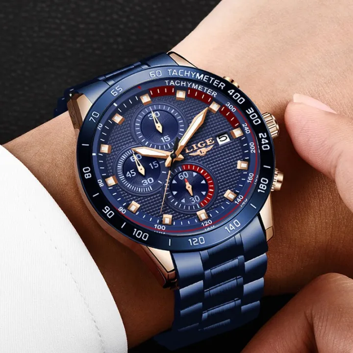 New%20Arrival%20LIGE%20Blue%20Fashion%20Stainless%20Steel%20Waterproof%20Quartz%20Watch%20-%20Image%204