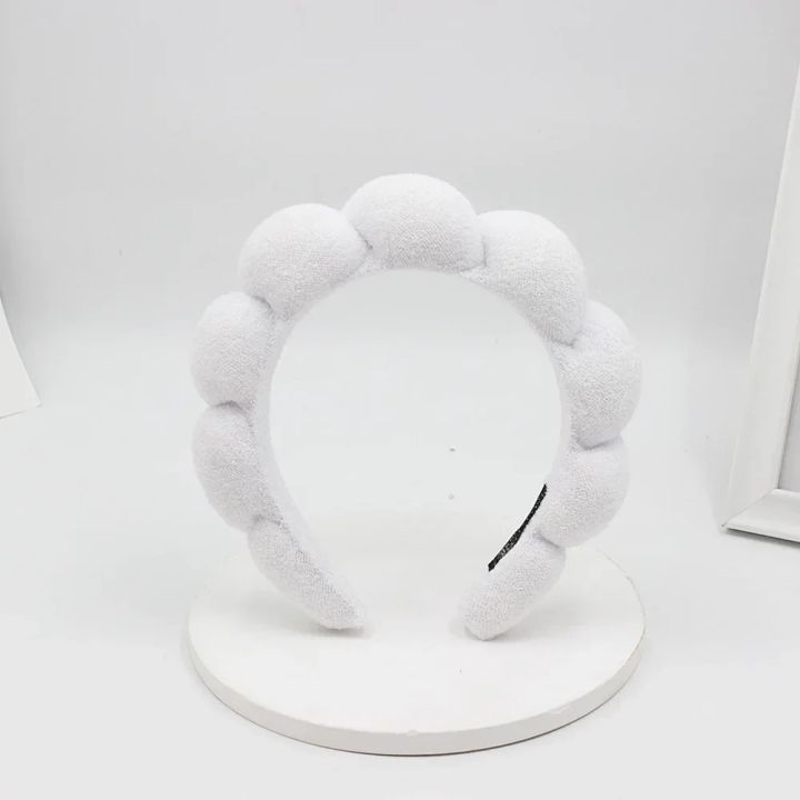 Puffy%20Makeup%20Spa%20Headband%20for%20Women%20Sponge%20Thick%20Hairbands%20for%20Skincare%20Yoga%20Face%20Washing%20Spa%20Mask%20Headwear%20Shower%20Facial%20-%20Image%206