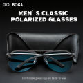 OQ BOGA 7 Styles Unisex Classic Aviator Polarized Sunglasses Men Women Colorful Half Rim Sun Glasses UV400. 