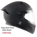 Bolt Bunny Matt Black full face helmet with dual certification.. 