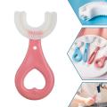 New Children Toothbrush U-Shape Baby Toothbrush With Handle Silicone Oral Care Cleaning Brush For Kids Supplies. 