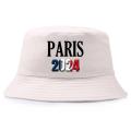 Summer Paris 2024 Reversible Bucket Hat Unisex Adult Cotton Fisherman Cap Woman Man Cool Cotton Bob Hat Teen Solid Sun Cap.