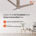Orient Aeroslim BLDC Motor 48" Smart Inverter Ceiling Fan with IOT, Remote & Under Light (Brown).