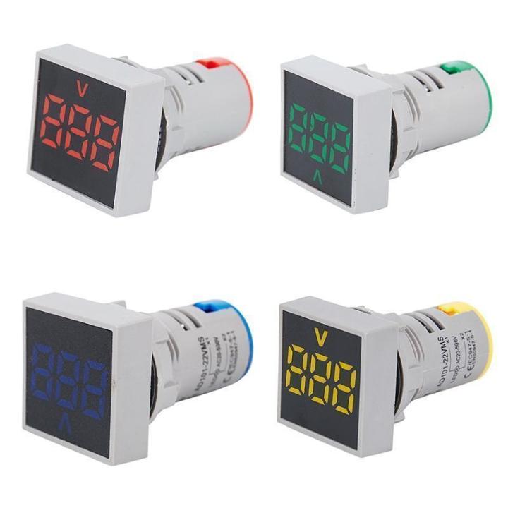 22mm%20SQUARE%20AC%20VOLT%20Meter%2012-500V%20Voltage%20Meter%20Panel%20Mount%2022mm%20Square%20Panel%20Voltmeters%20Tools%20Sets%20-%20Image%204