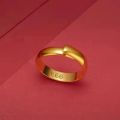 Grab the Vietnamese sand gold classic light version ring. Couple style open adjustable ring with plain ring as a gift for boyfriend and girlfriend..