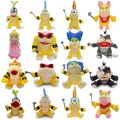 Mario Plush Toys Princess Peach Bowser Koopa JR Ludwig Roy Morton Wendy Lemmy Iggy Larry Anime Stuffed Cartoon Peluche Dolls Outlier Aeuinv.