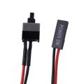 6 Pack 2 Pin SW PC Power Cable On/Off Push Button ATx Computer Switch Wire 45cm. 