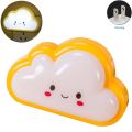 Durable ABS Bulb Baby Kids Bedroom Button Cute Cloud Shape Cartoon Mini Socket Bedside Lamp Night Light Wall Plug.