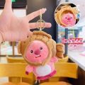 New cute beaver plush doll pendant cartoon slug pig doll keychain pendant school bag ornament girl.