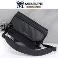 MENSPE Men Chest Bags Waist Pack Cross Body Bags Messenger Bag Waterproof PU Fashion Bag Large Capacity Sling Bags Simple Casual Sport Street Bag for Student Teenager. 