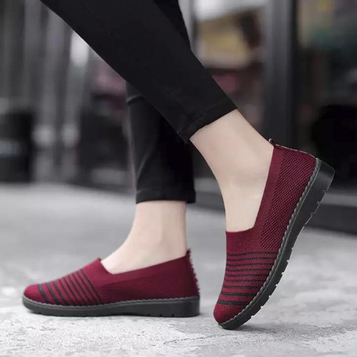 Rubber Shoes For Women Fashion Women Sneakers Women Loafers Comfortable Casual Shoes Breathable Running Shoes Women's Sports Shoes- intl