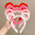 【Must-have】 Womens Headband Woolen Hair Band Headwear Girl Wash Up Plush Hair Hoop Hair Accessories Autumn And Winter Mzea.