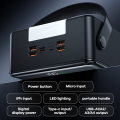 Remax FP-1 Portable 27W/22.5W Fast Charging Power Bank 100000mAh (1 Lakh mAh) with LED Light - LED Lamp, 100% Original, 90-Day Warranty, Free Return.