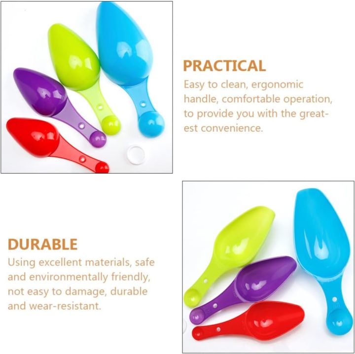 "Durable%204-Piece%20Measuring%20Spoon%20Set%20-%20Multi-Color%20Plastic%20with%20Small%20Pet%20Design%20for%20Accurate%20Baking%20-%201%20Set"%20-%20Image%204