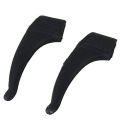 3 pairs of ear hooks Glasses Supports Anti-slip Silicone - Black.