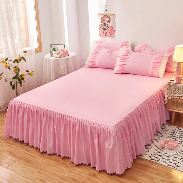 Bed%20skirt%20bedspread%20skirt%20single%20piece%20dust%20cover%20bed%20skirt%20bed%20apron%20cover%20anti-slip%20bed%20cover%20bed%20group%20girl%201.51.8%20-%20Image%207