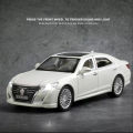 1:24 Toyota Crown Diecast Alloy Car XLG 6 Open Premium Model Vehicle Metal Toy Model Pull back Sound Light. 