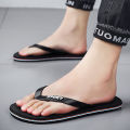 2022 summer new men's casual plus size slippers korean trendy beach flip flops outdoor fashion sandals. 