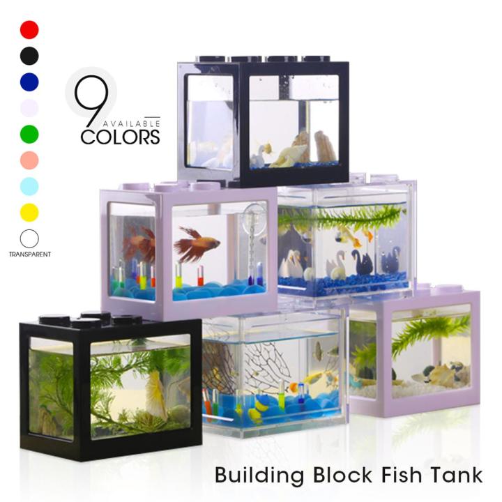 Betta Fish Tank Masteelf Desk Ecological Bowl Aquarium Tank Multi ...