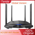 Global Version Tenda AC6 WiFi Router AC1200 5Ghz High Speed Wireless Internet MU-MIMO Beamforming Long Range Cover Original New. 