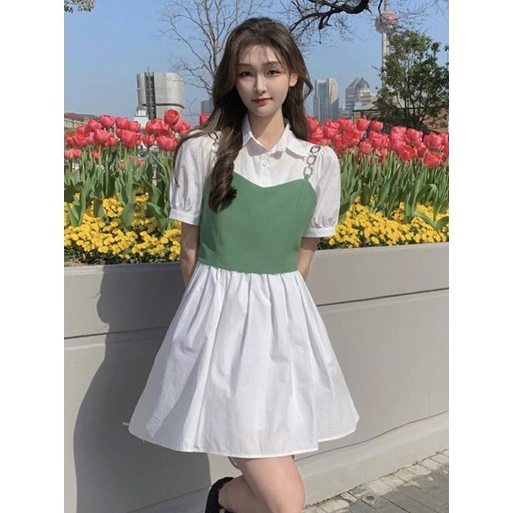 Sweet and Spicy Shirt Dress Women's Design Sense Niche Summer