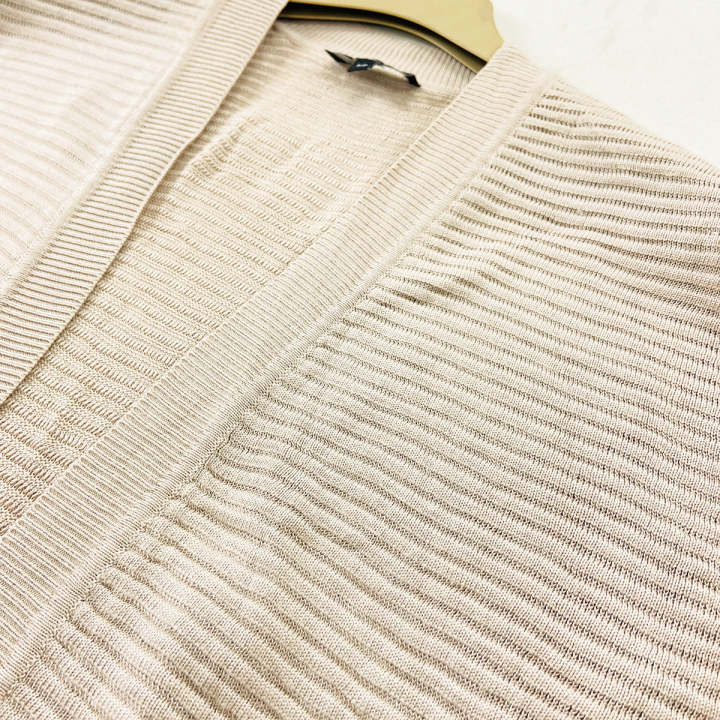 Womens%20Lightweight%20Open%20Front%20Short%20Sleeve%20Knitted%20Cardigan%20From%20Levin%20-%20Image%204