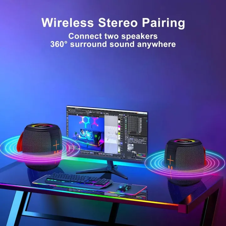 HM-805%20Portable%20Bluetooth%20Speaker%20with%20RGB%20Lights,%20Powerful%20Crystal%20Clear%20Sound,%20IPX4%20Waterproof,%20Bluetooth%205.3,%20TWS%20Paring,%20FM%20Radio,%20Wireless%20Speaker%20for%20Outdoor,%20Gift%20Ideas%20-%20Image%202