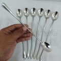 long hundle  spoon 2pcs  heavy long hundle pickle spoon silver color spoon carry design spoon 24 cm long pickle spoon. 