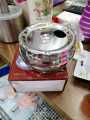 Stainless Steel Silver Ashtray for Indoor and Outdoor Use. 