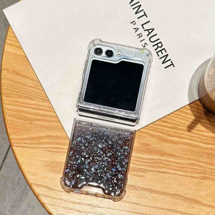 HODON%20Stars%20Bling%20Glitter%20Magnetic%20Phone%20Cases%20For%20Samsung%20Galaxy%20Z%20Flip%207%206%205%204%203%205G%20ZFlip7%20Flip6%20ZFlip5%20ZFlip4%20Magsafe%20Case%20Wireless%20Charging%20Clear%20Shockproof%20Back%20Cover%20-%20Image%206