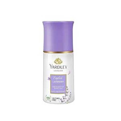 Yardley London English Lavender Anti Perspirant Deodorant Roll On For Women, Floral, 50ml