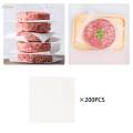 200 Pieces Hamburger Portable air Fryer Paper Burger Seperator Paper 13cm for Burger Press Storing Freezing Cake Oven.