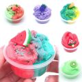 60ml Cloud Slime Glue Scented Fluffy Slime Fruit Soft Clay Supplies With Cute Charm Stress Relief Toy Kit Set For Kids Non-stick. 