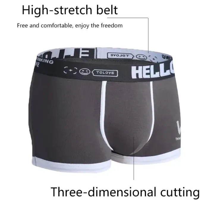 Premium%20Cotton%20Blend%20Men's%20Boxer%20Briefs%20with%20High-Quality%20Logo%20Print%20and%20Elastic%20Waistband%201Piece%20-%20Image%202