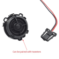 2 PCS Car Speaker Tweeter+Speaker Cable Black Plastic for Sagitar Golf Golf Sportsvan DIY Speaker. 