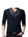 BLACK COLOUR COTTON LONG SLEEVE CASUAL T-SHART FOR MEN ..