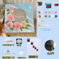 Acrylic MirrorDIYQuartz Sand Acrylic Texture Painting Special-Shaped Cloud Makeup Mirror Stereo Oil Painting Material Package. 