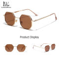 LouisWill Women Sunglasses Fashion Sunglasses Eyes Protection Sunglasses Ladies Sunglasses Irregular Polygons Glasses Female Eyewear Light Transmission Sun Glasses for Women.