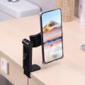 Portable Magnetic Airplane Phone Holder Travel Essentials Flexible Rotation Hands-Free Airplane Phone Mount For IPhone 15 S23U. 