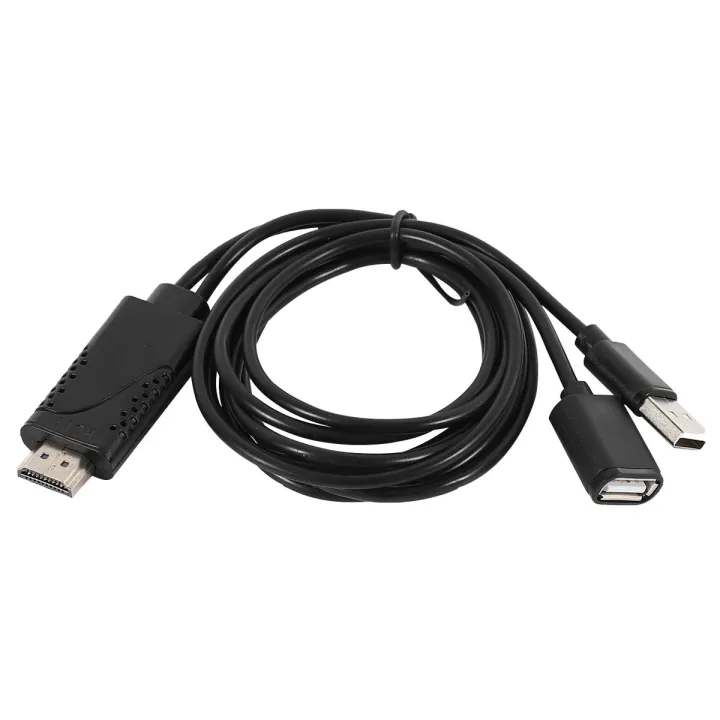 USB Female to HDMI Male HDTV Adapter Cable for iPhone 7/7plus/6s