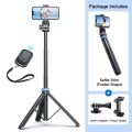 Selfie Stick Tripod for iPhone 15 14 13 12 Pro Max Plus Samsung GoPro Lightweight With Wireless Bluetooth Remote Tripod Stand. 