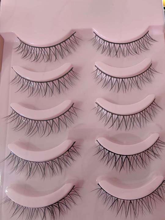 Hua%20Jian%20Duo%20W07%20False%20Eyelash%20007%20Fish%20Silk%20Thread%20Five%20Pair%20Set%20Transparent%20Stem%20Natural%20Simulation%20Pure%20Desire%20-%20Image%202
