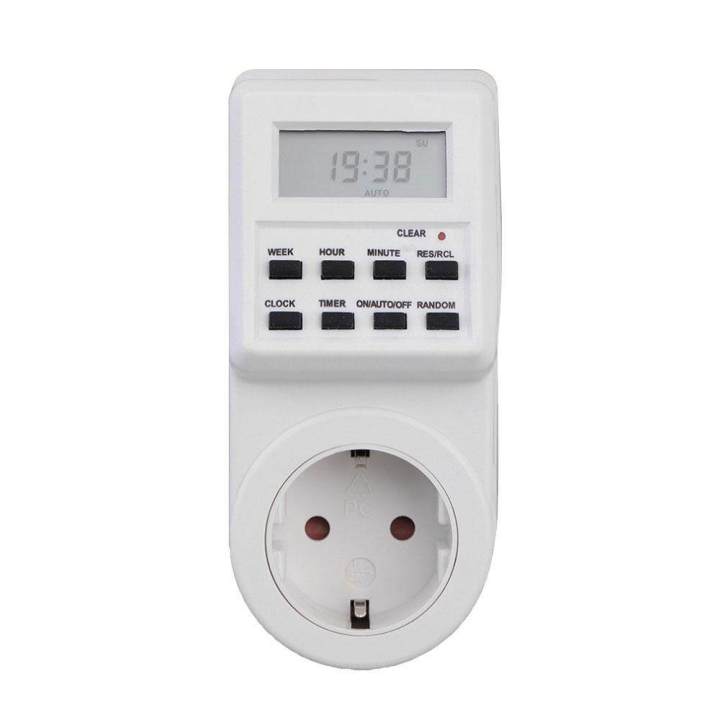Lcd Screen Timing Switch Power Socket Outlet Timer Clock with Summer ...