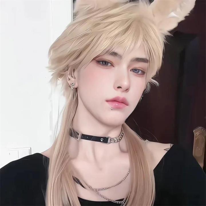 Wigs%20for%20Men%20Secondary%20Cos%20Wolf%20Tail%20Mullet%20Head%20Styling%20Medium%20Long%20Hair%20Trailing%20Tail%20-%20Image%203