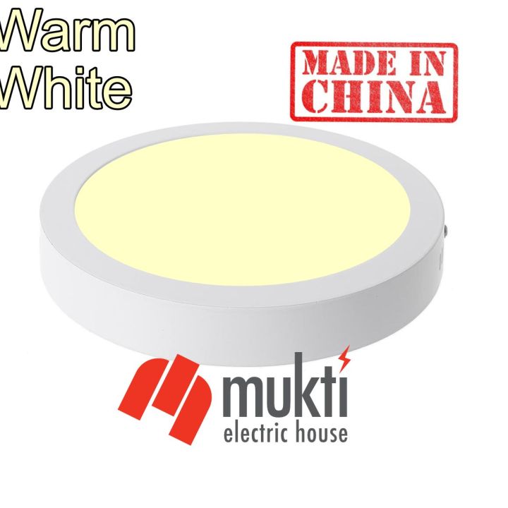 Imported China 6 Watt Round Surface Panel Warm White Down led lights Wall Mounted Ceiling 6W