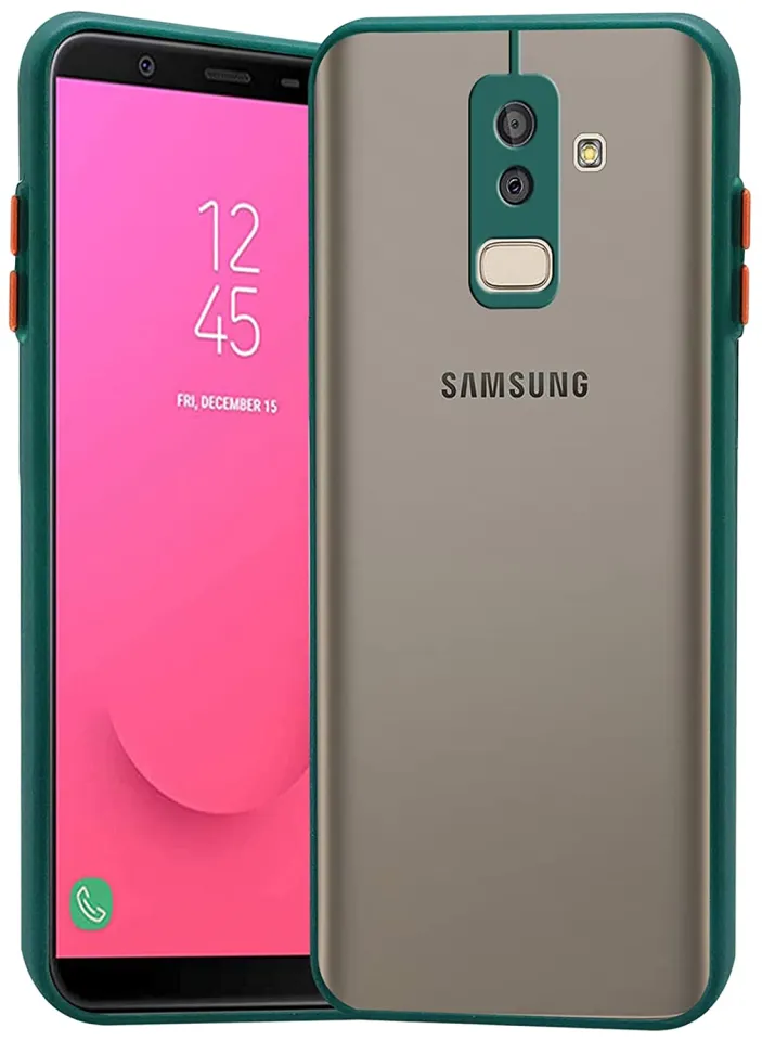 Samsung Galaxy J8 Luxury Translucent Smoky Matte Cover (Shockproof