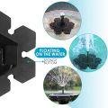 Solar Fountain Pump Solar Powered Bird Bath Fountain Pump Solar Panel Kit Water Pump Outdoor Watering Submersible Pump.